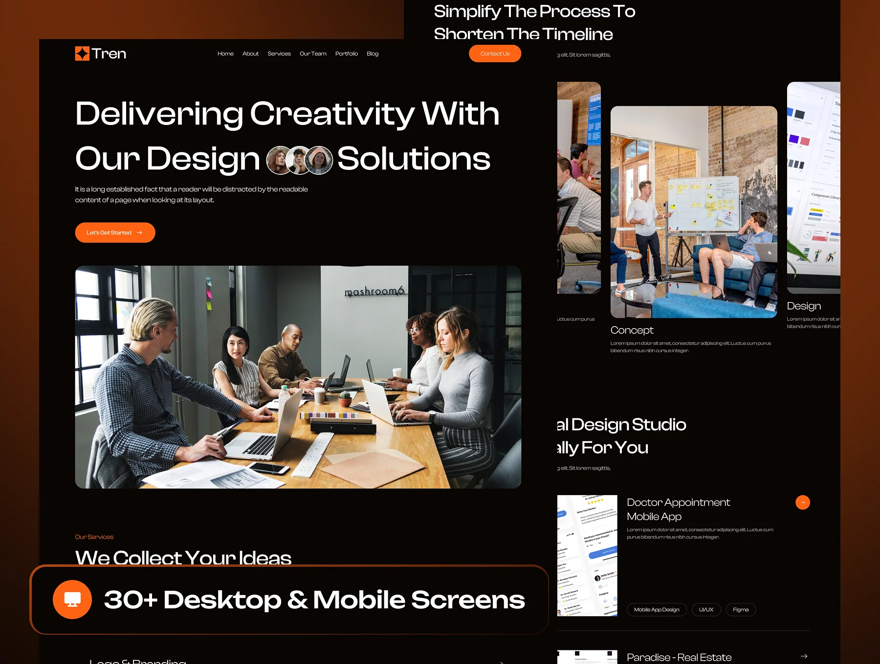 Tren - Digital Agency Website Framer Template 4