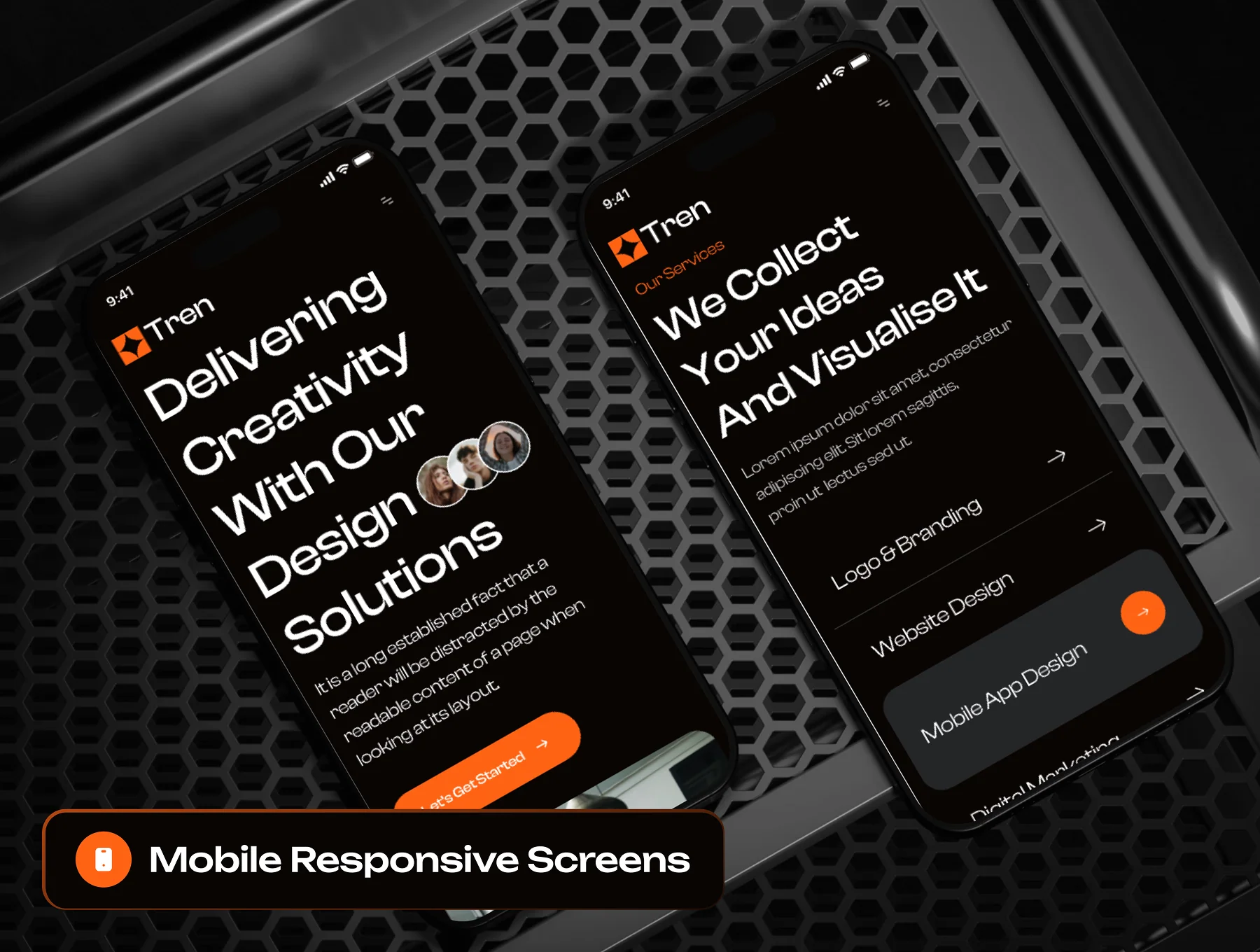 Tren - Digital Agency Website Framer Template 6
