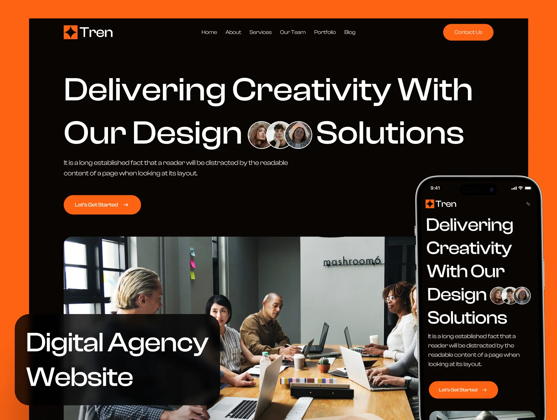 Tren - Digital Agency Website UI Kit