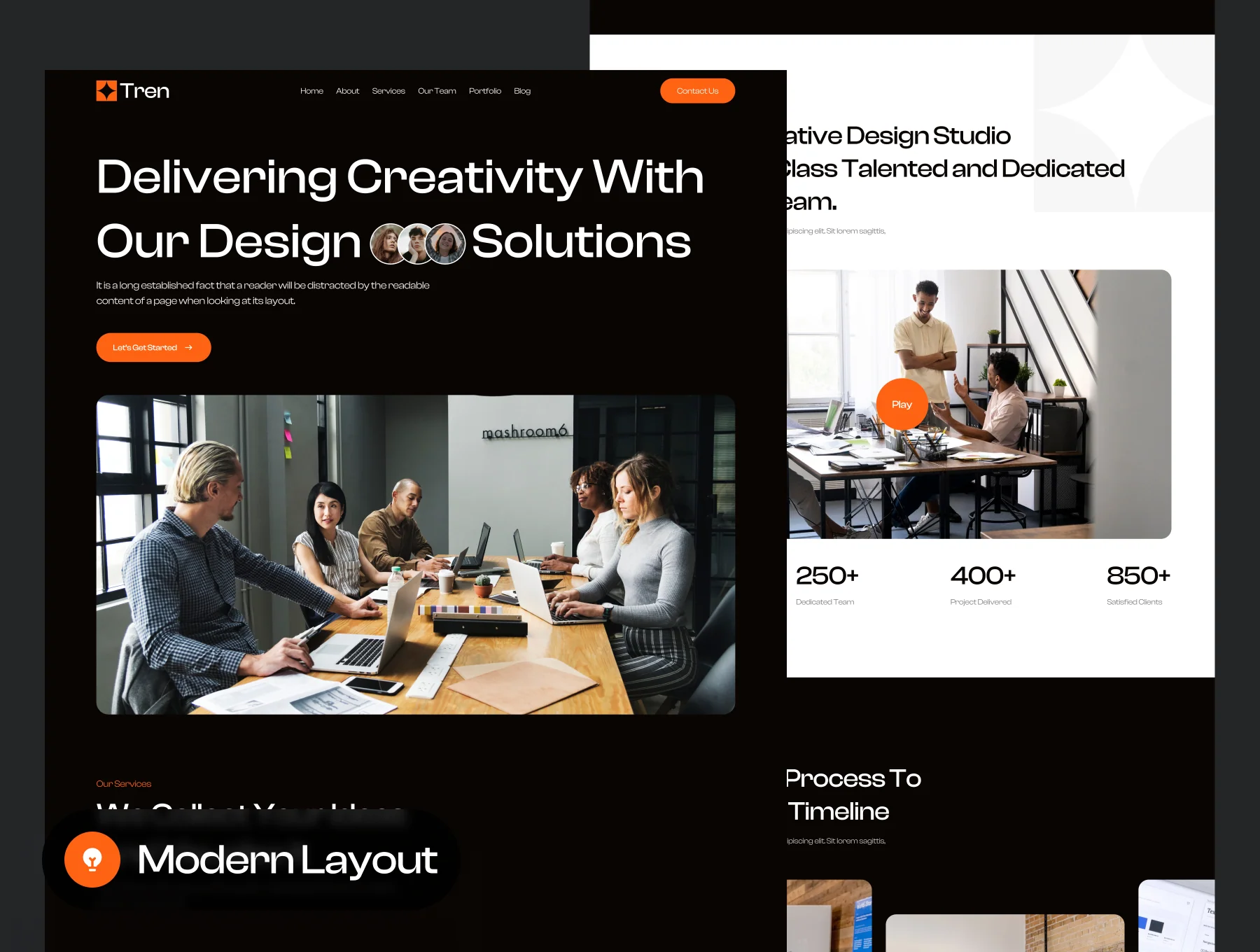 Tren - Digital Agency Website UI Kit 3