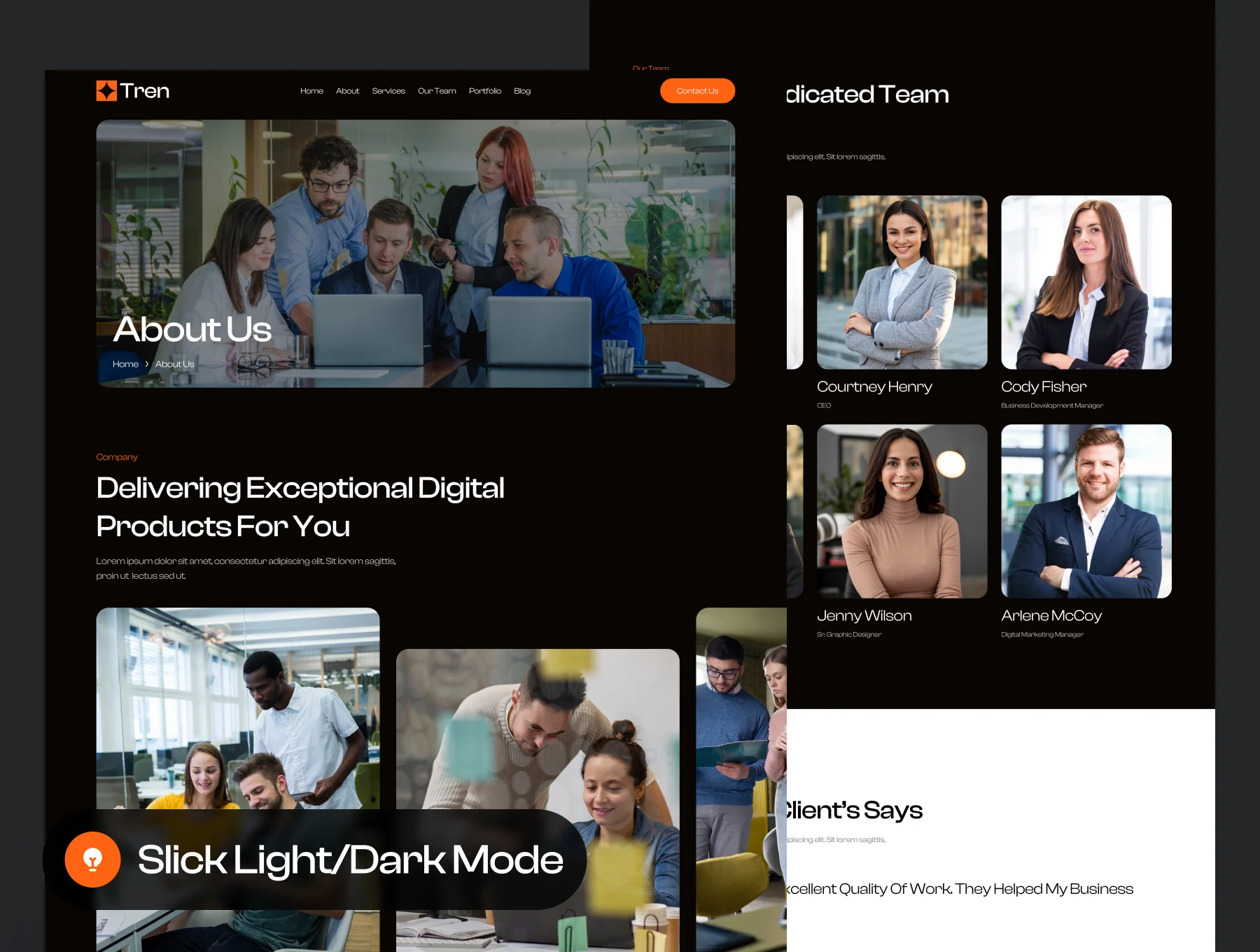 Tren - Digital Agency Website UI Kit 4