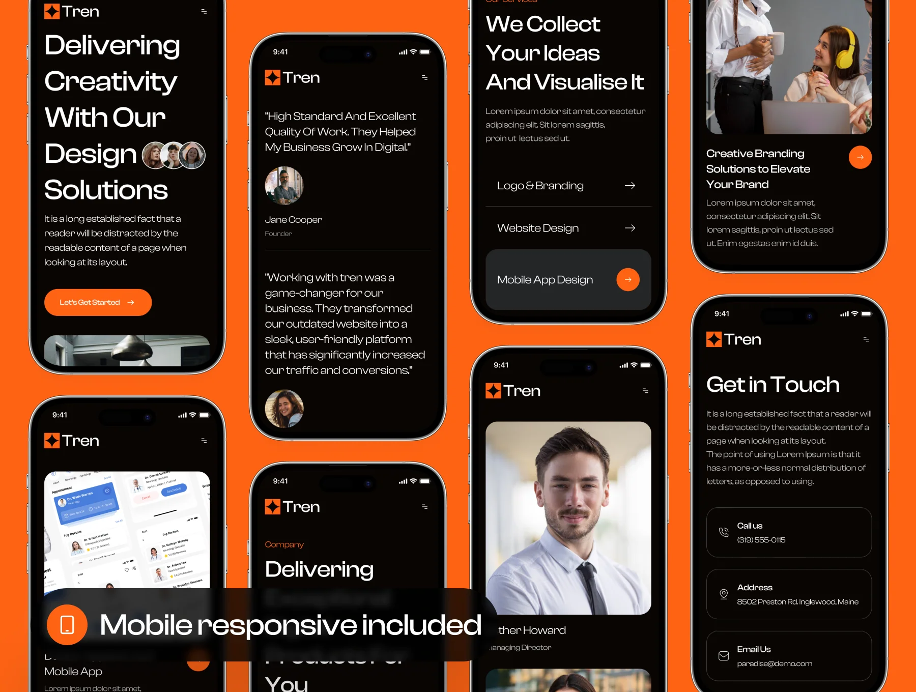 Tren - Digital Agency Website UI Kit 7
