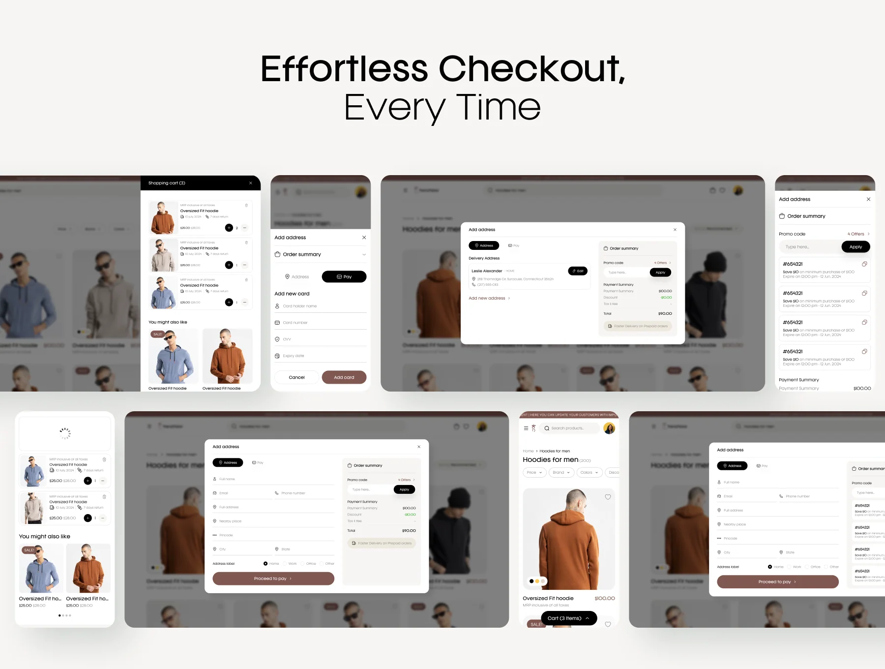 TrendTailor UI Kit: Clothing E-commerce Website Designs 4