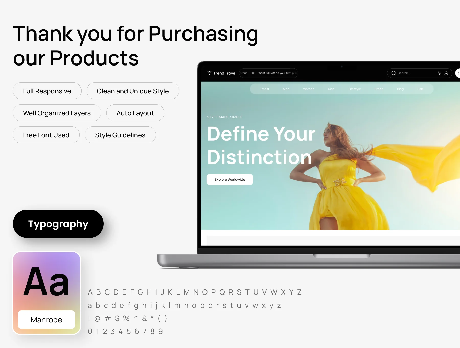 Trendtrove: Fashion eCommerce Website UI Kit 8