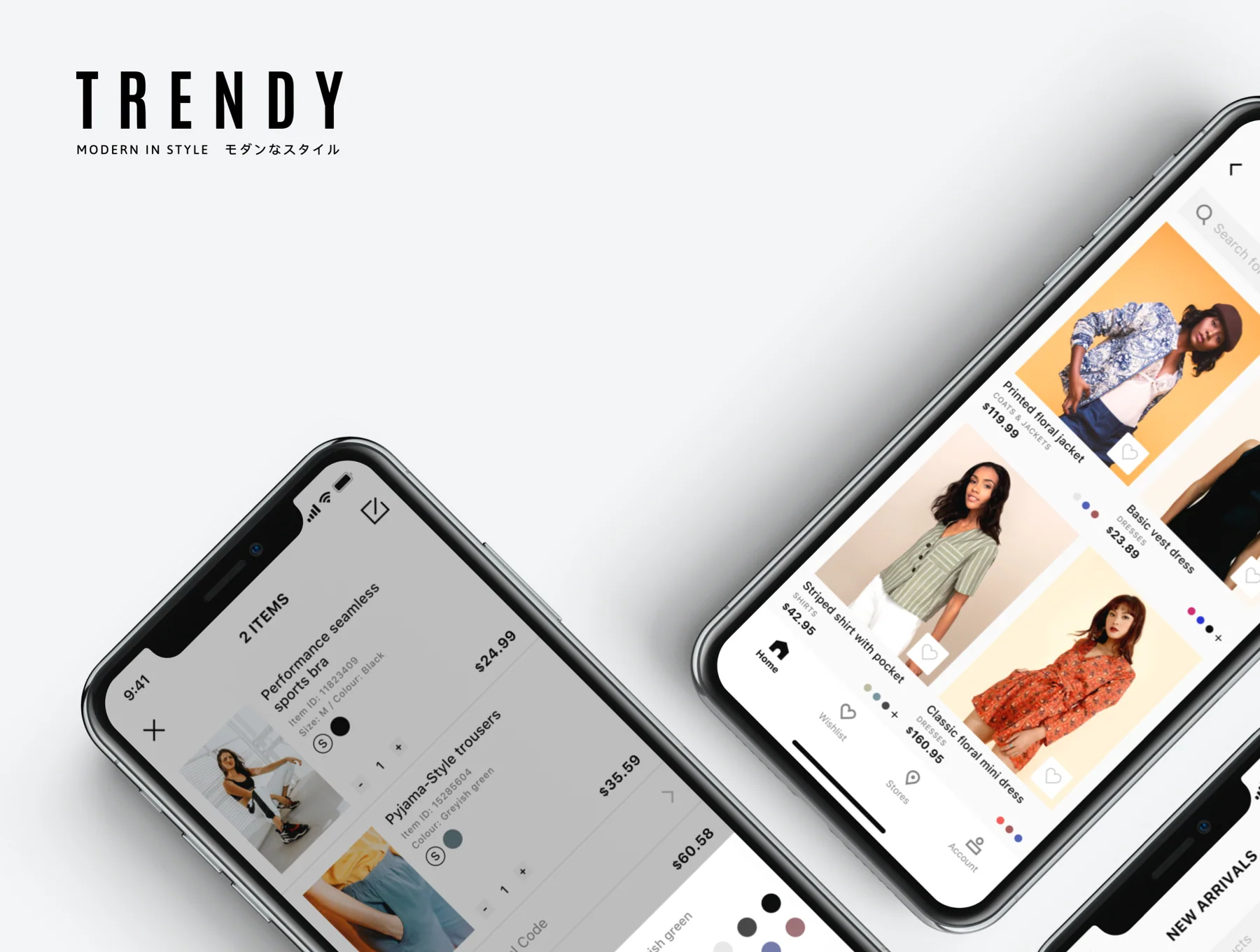 Trendy E-commerce App UI kit