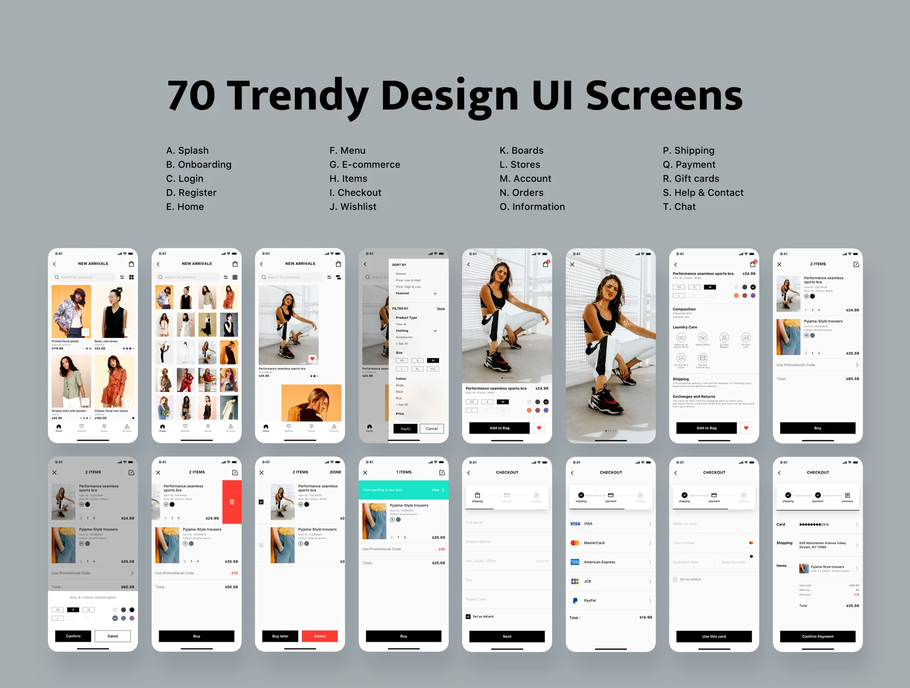 Trendy E-commerce App UI kit 6