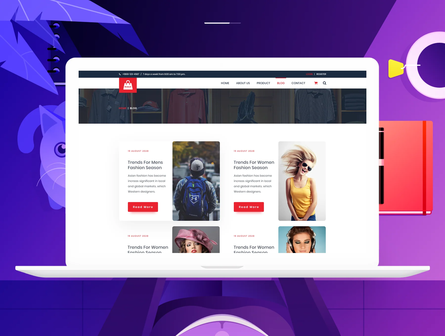 Trendy E-commerce Website Template 4