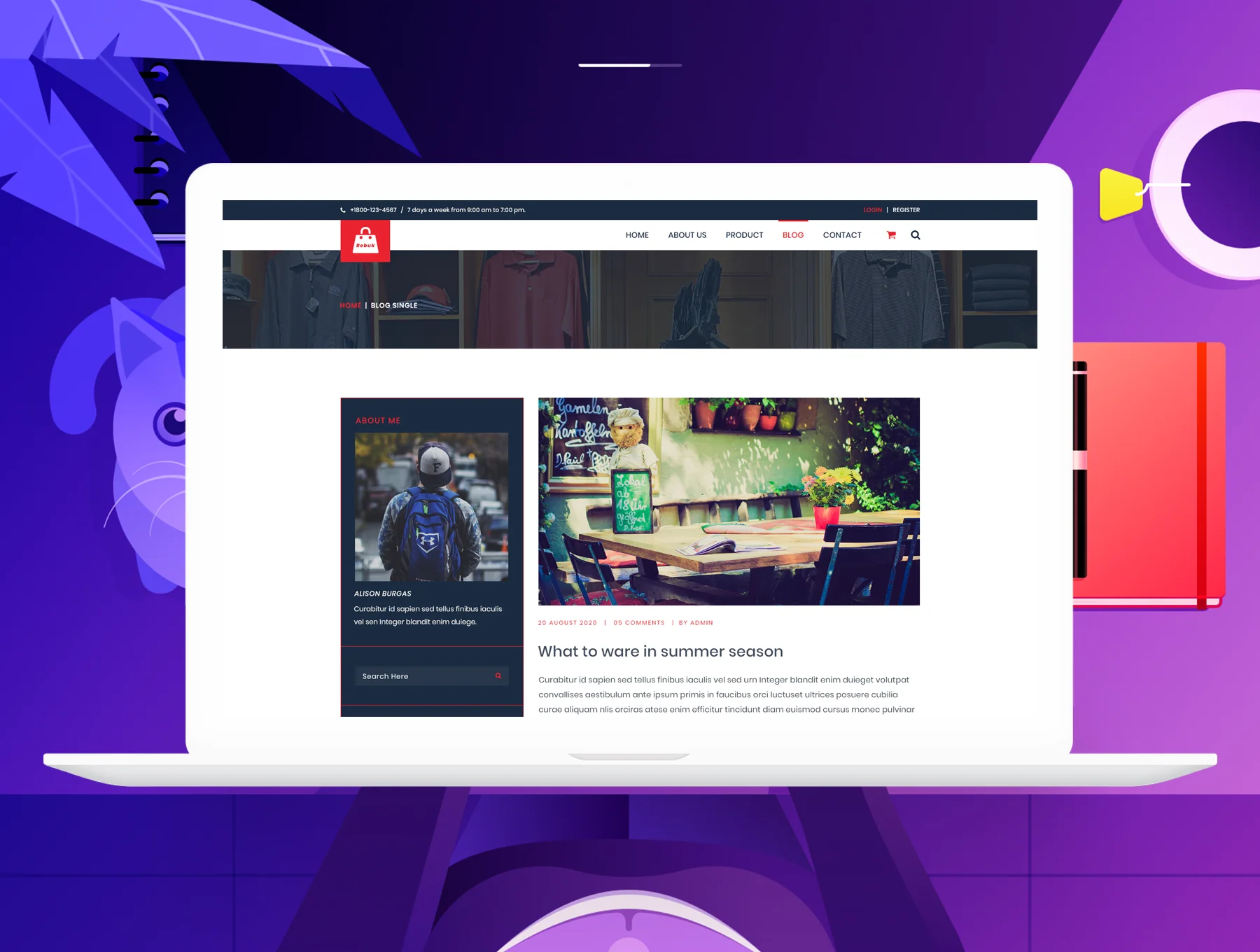 Trendy E-commerce Website Template 5