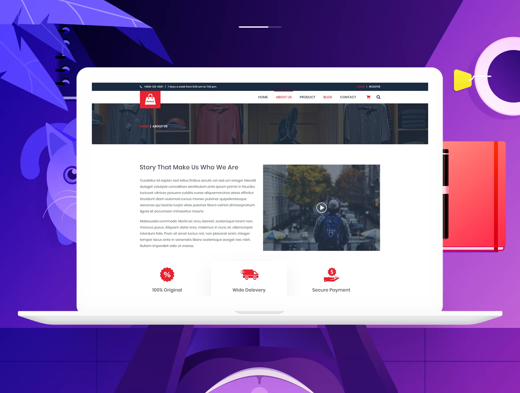 Trendy E-commerce Website Template 6