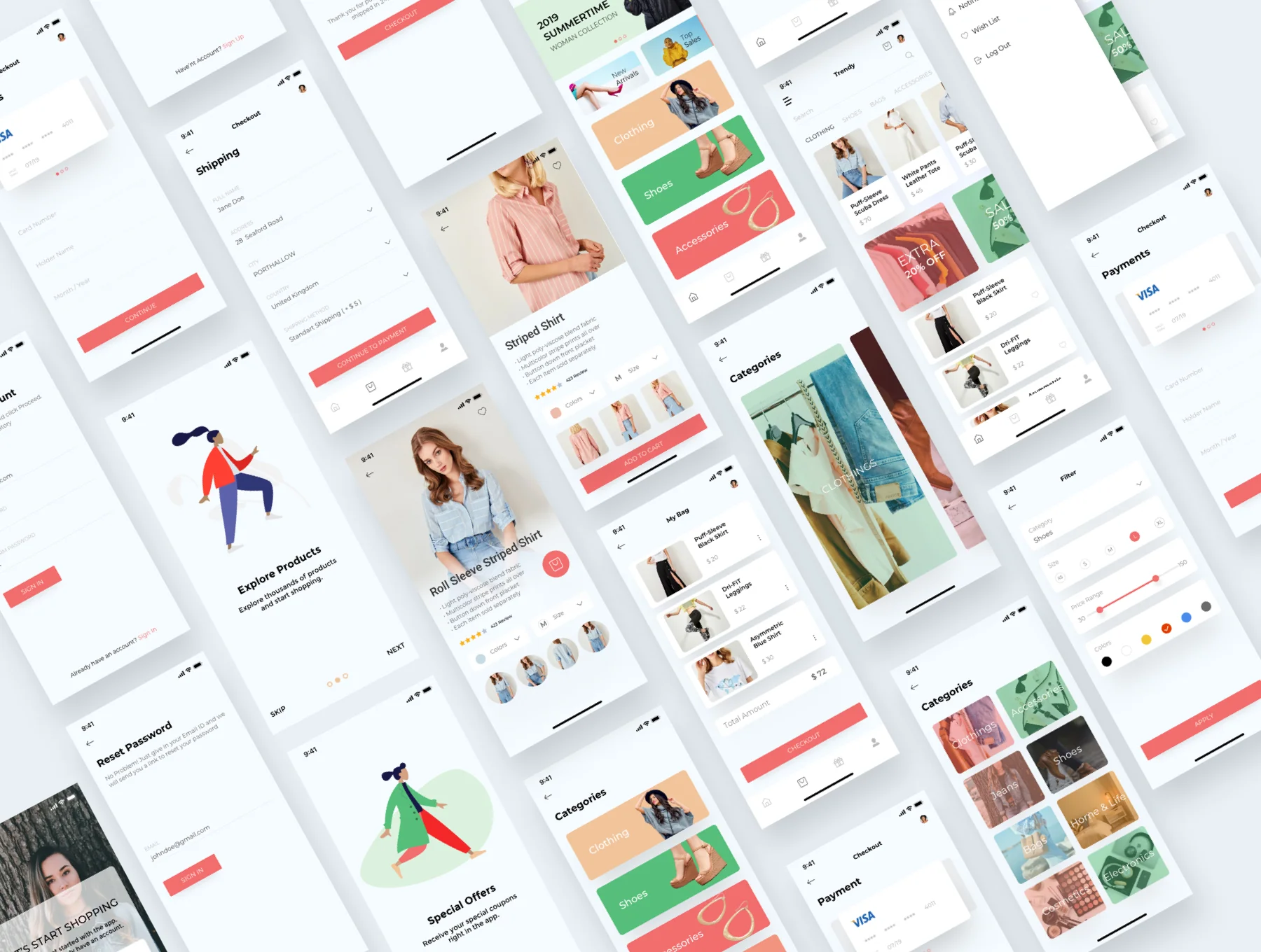 Trendy Shopping eCommerce UI/UX KIT 4