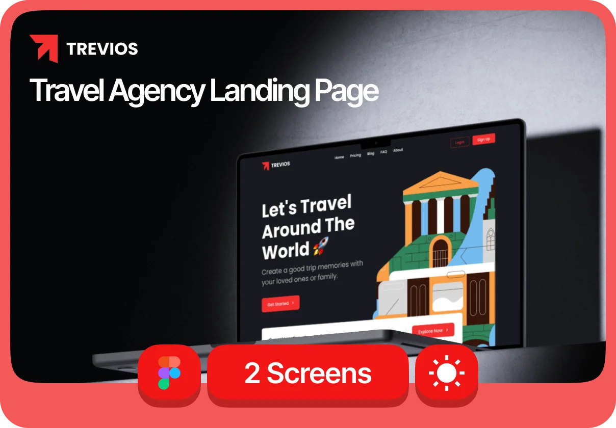 Trevios - Travel Agency Landing Page Template