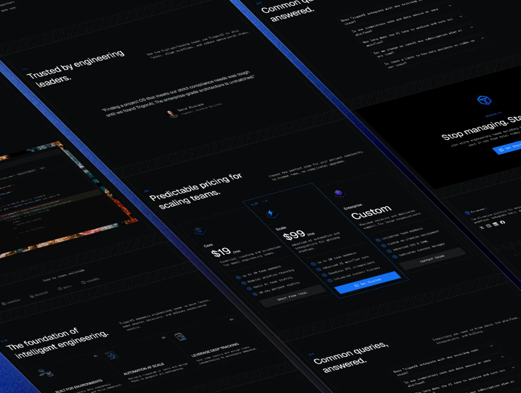 TrigonAI - Project Management SaaS Template Framer 3