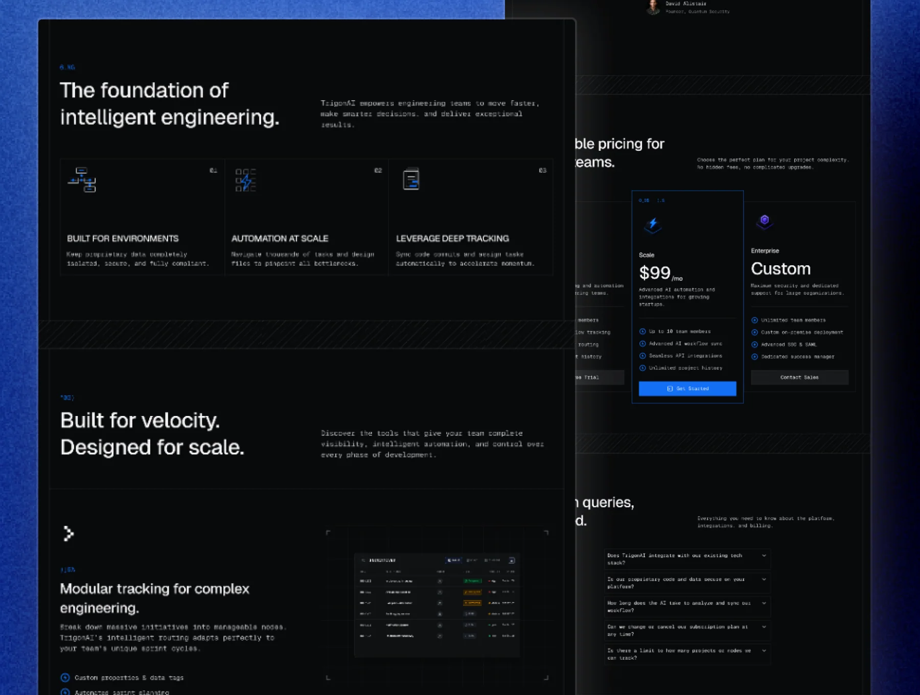 TrigonAI - Project Management SaaS Template Framer 5