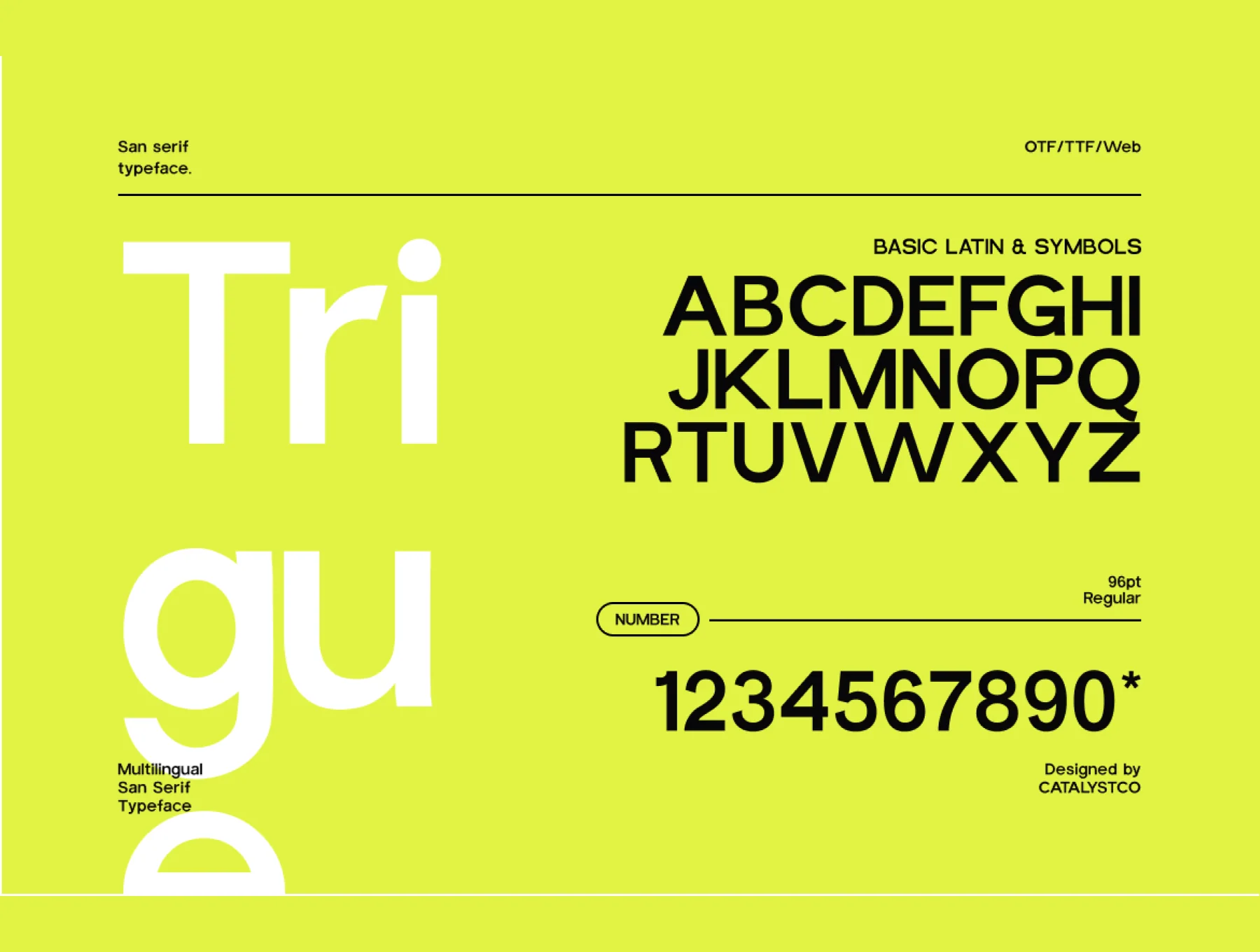 TrigueSans Sans Serif Font 3