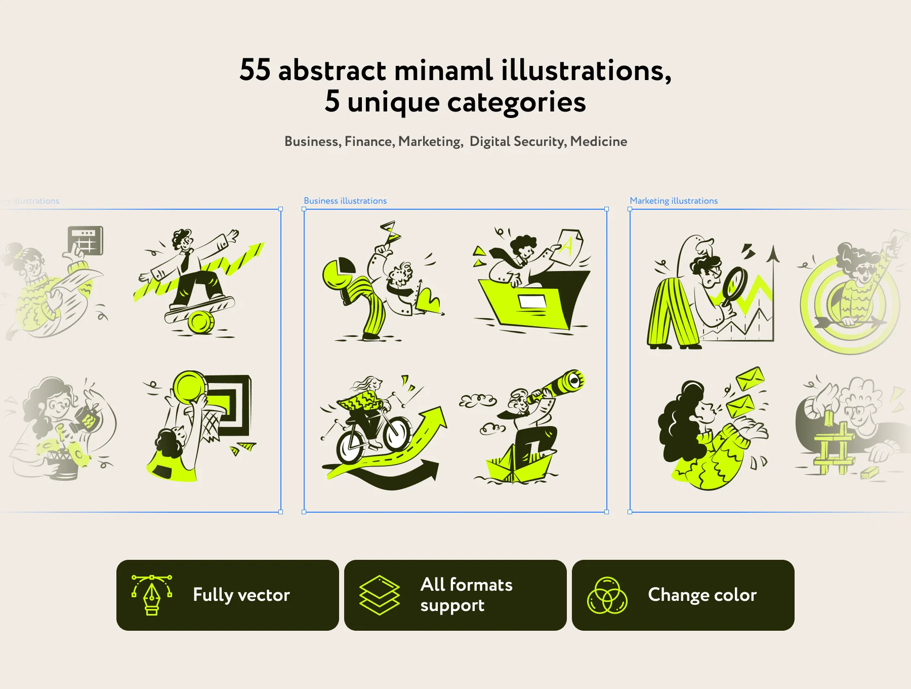 Triksy MinimaI Illustrations 2