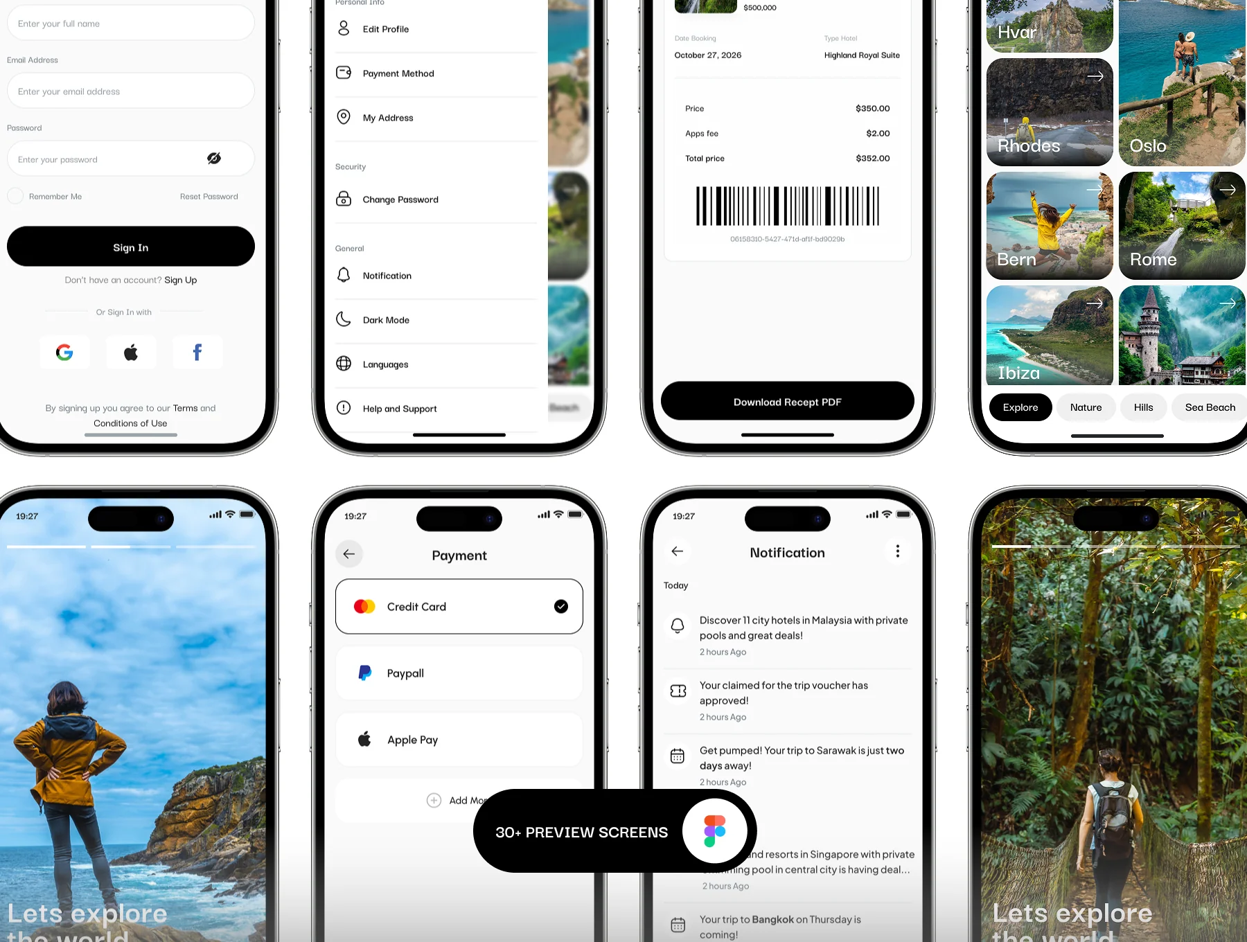 Tripaco - Travel App UI Kit 4
