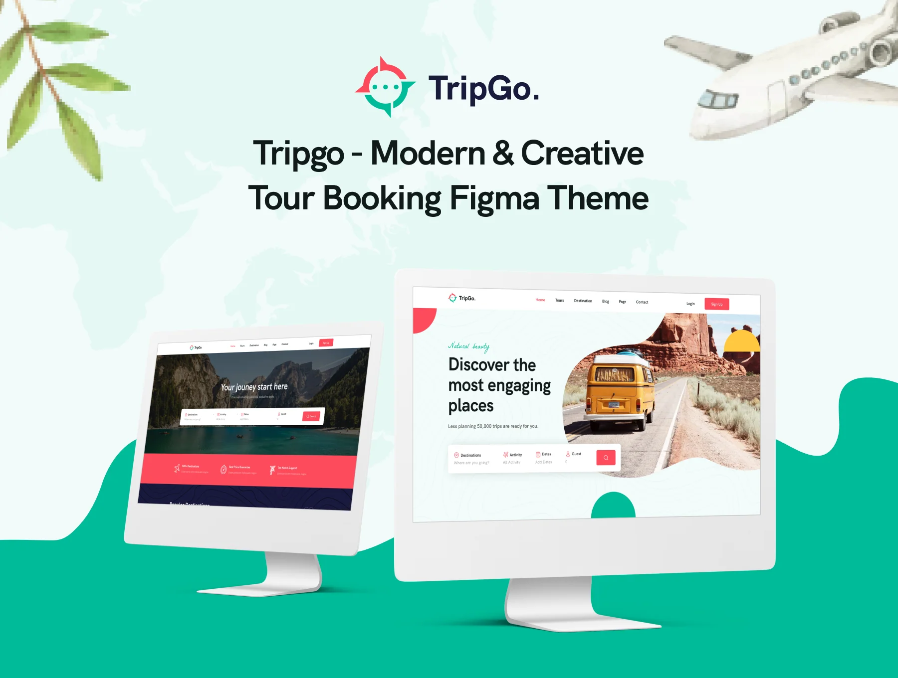 Tripgo - Modern & Creative Tour Booking Figma Theme