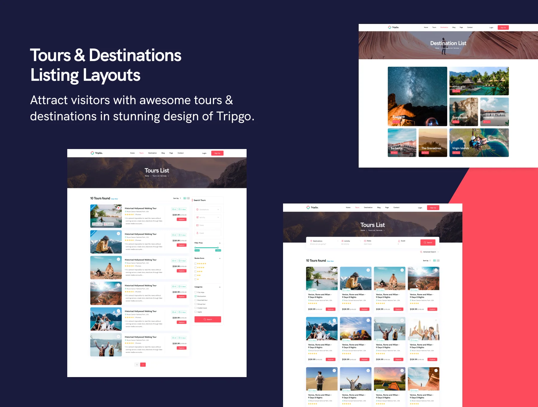 Tripgo - Modern & Creative Tour Booking Figma Theme 3
