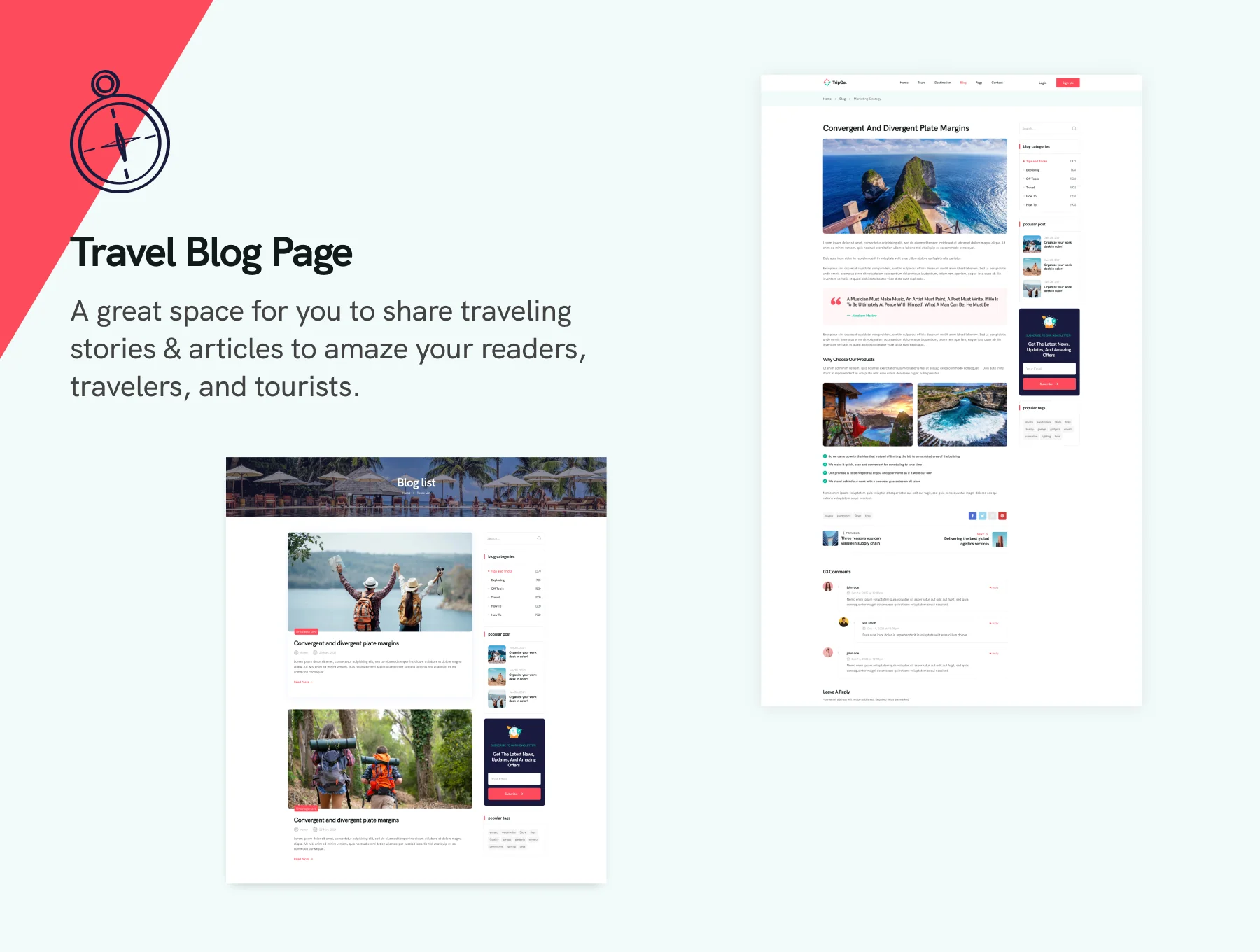 Tripgo - Modern & Creative Tour Booking Figma Theme 5