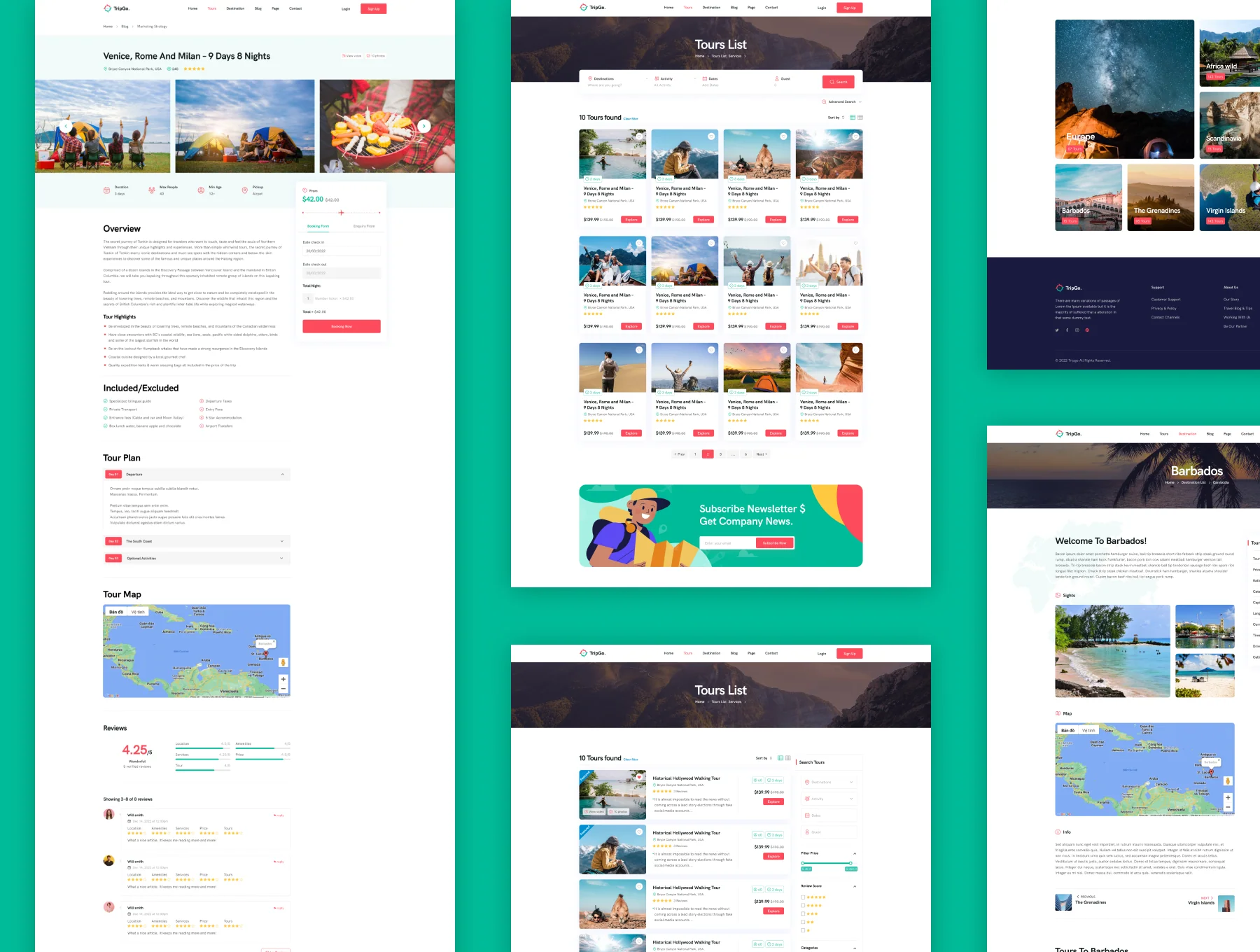 Tripgo - Modern & Creative Tour Booking Figma Theme 7
