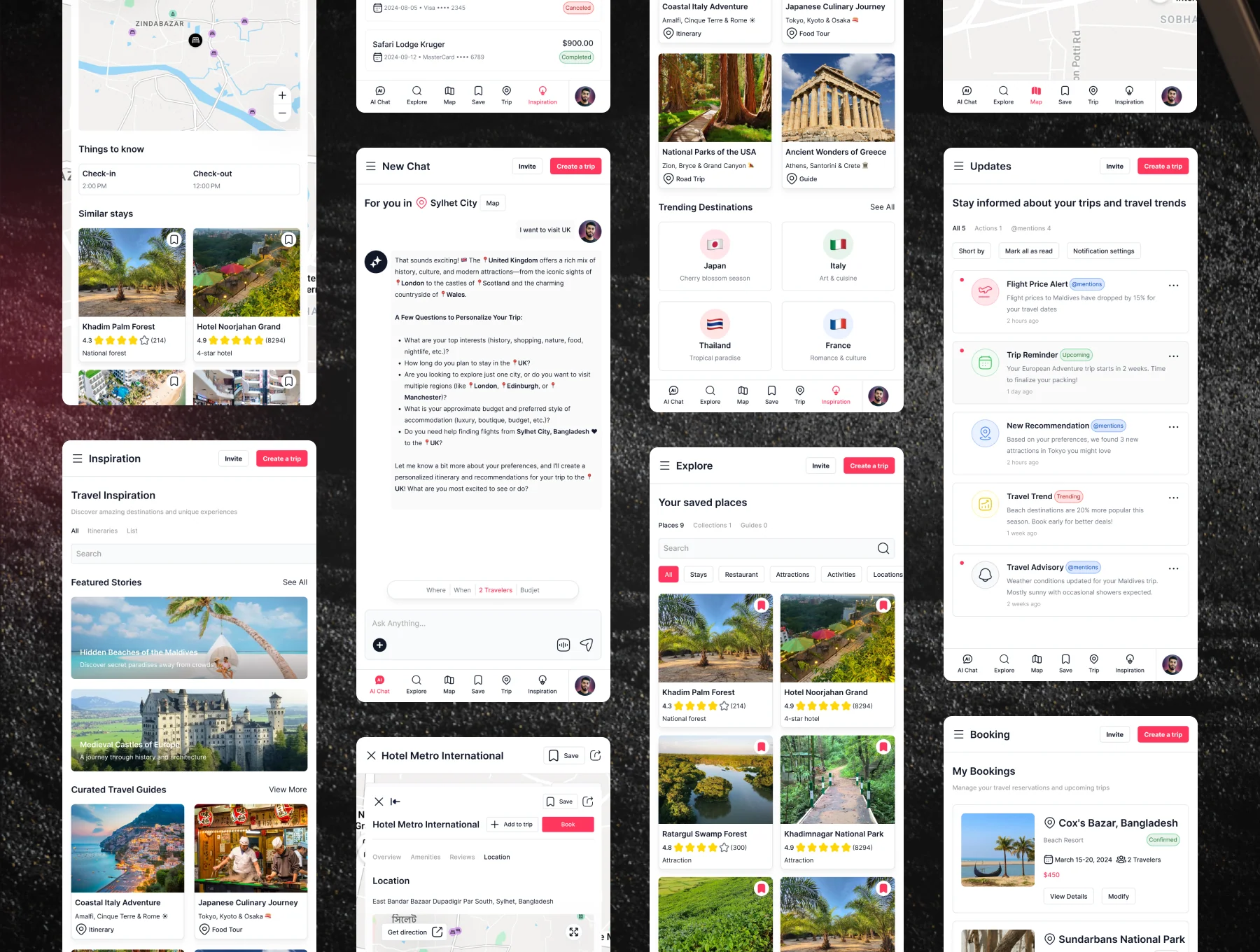 Tripguide – AI Travel Planning and Booking UI Kit 5
