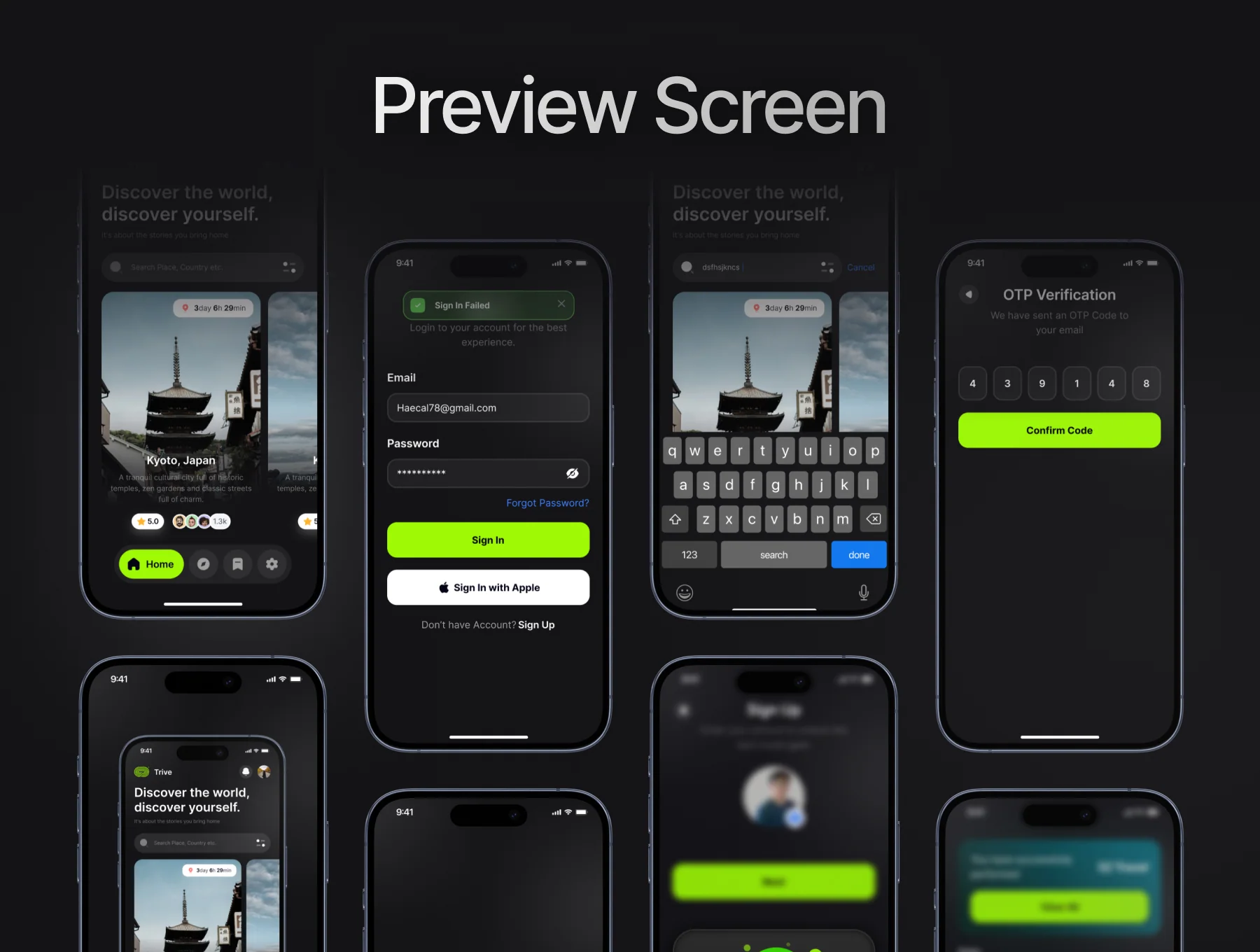 Tripora - Tour & Travel Mobile App UI Kit 5