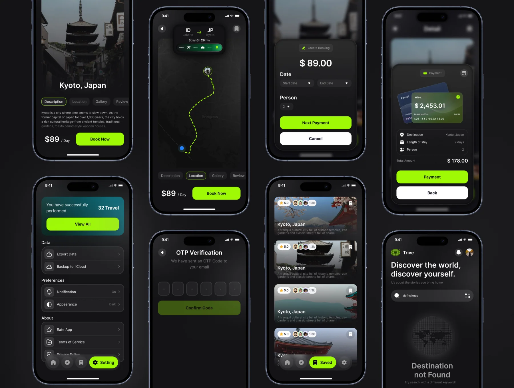 Tripora - Tour & Travel Mobile App UI Kit 6