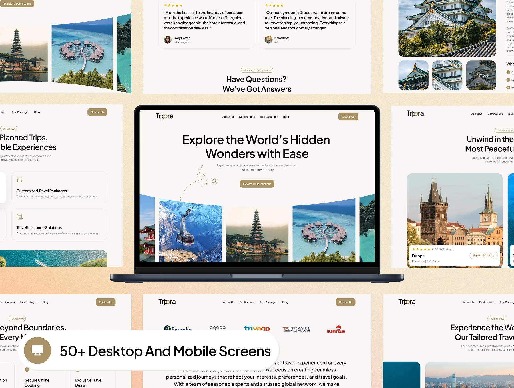 Tripora - Travel Agency Website Framer Template 3
