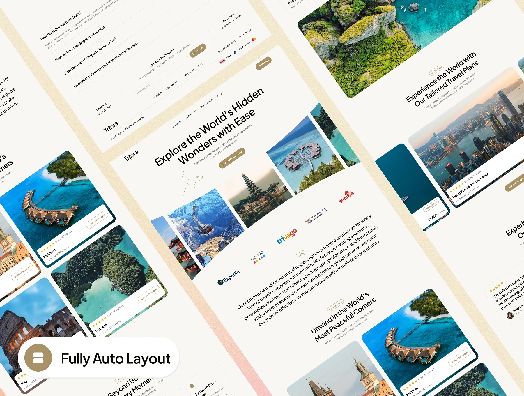 Tripora - Travel Agency Website Framer Template 6