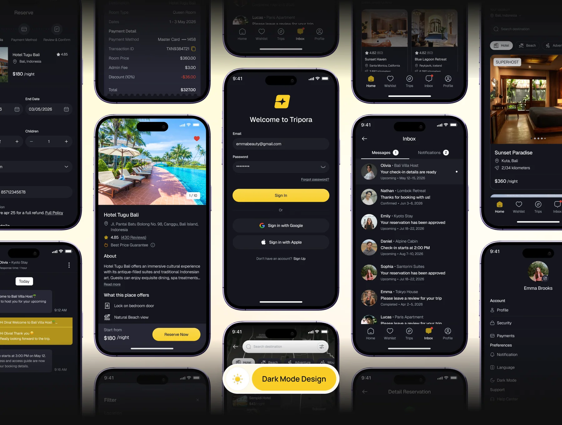 Tripora - Travel Mobile App UI KIT 6