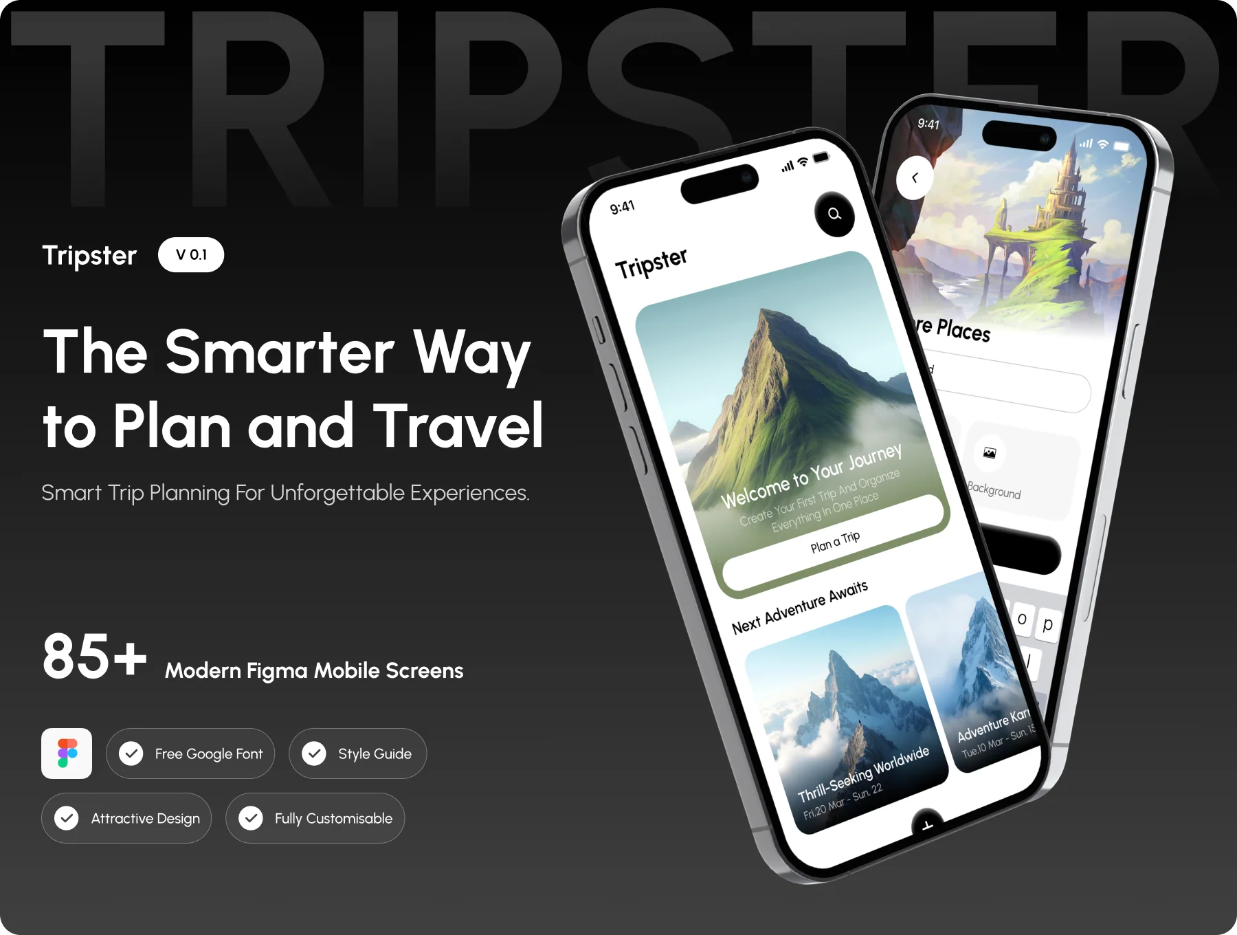 Tripster | Travel Planner & Trip Organizer UI Kit