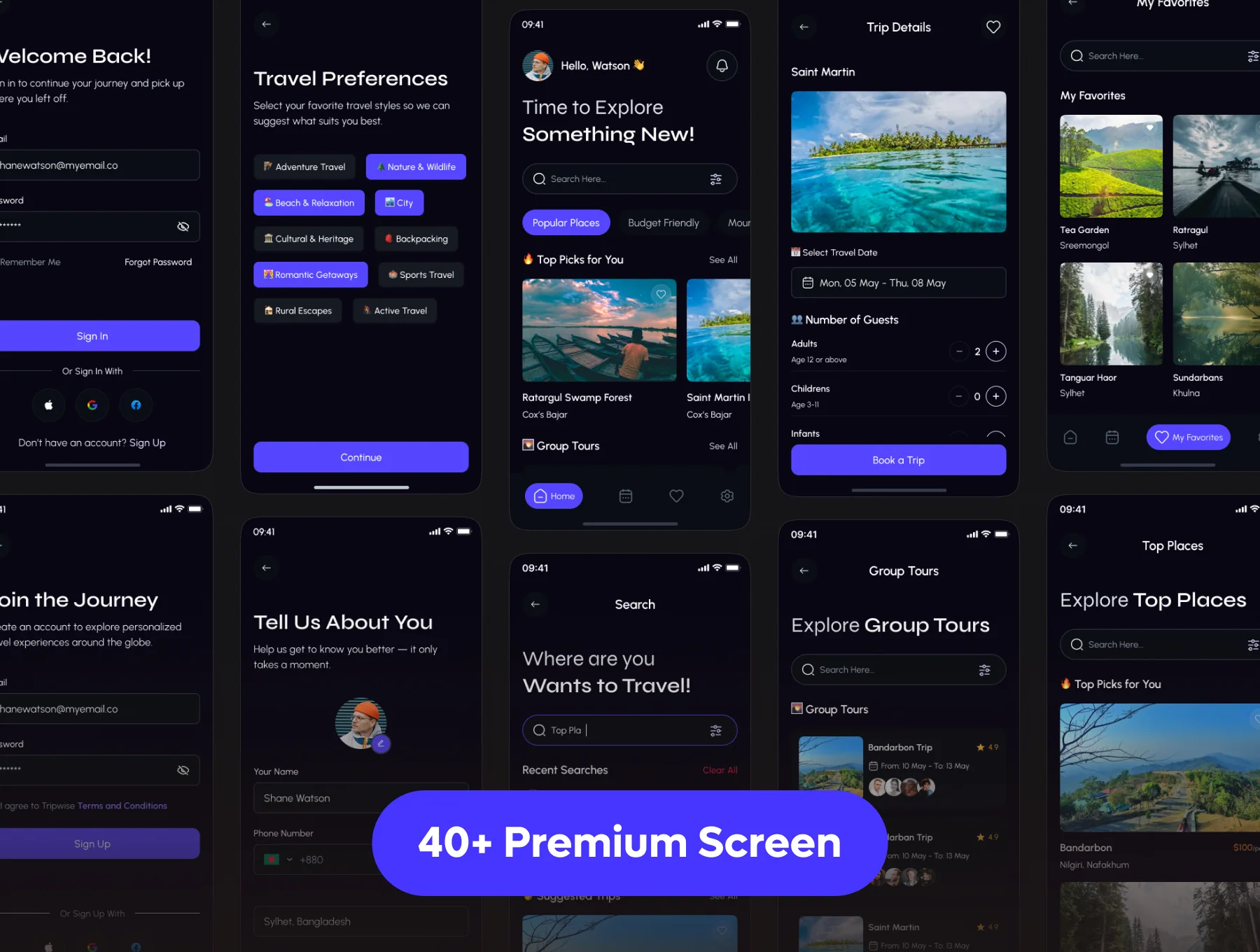 TripWise - Travel Booking App UI 3