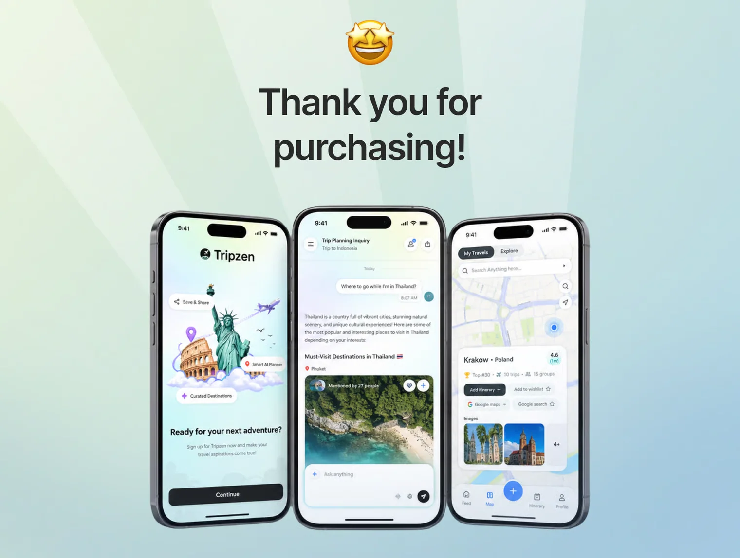 Tripzen - AI Travel Mobile App UI Kit 6