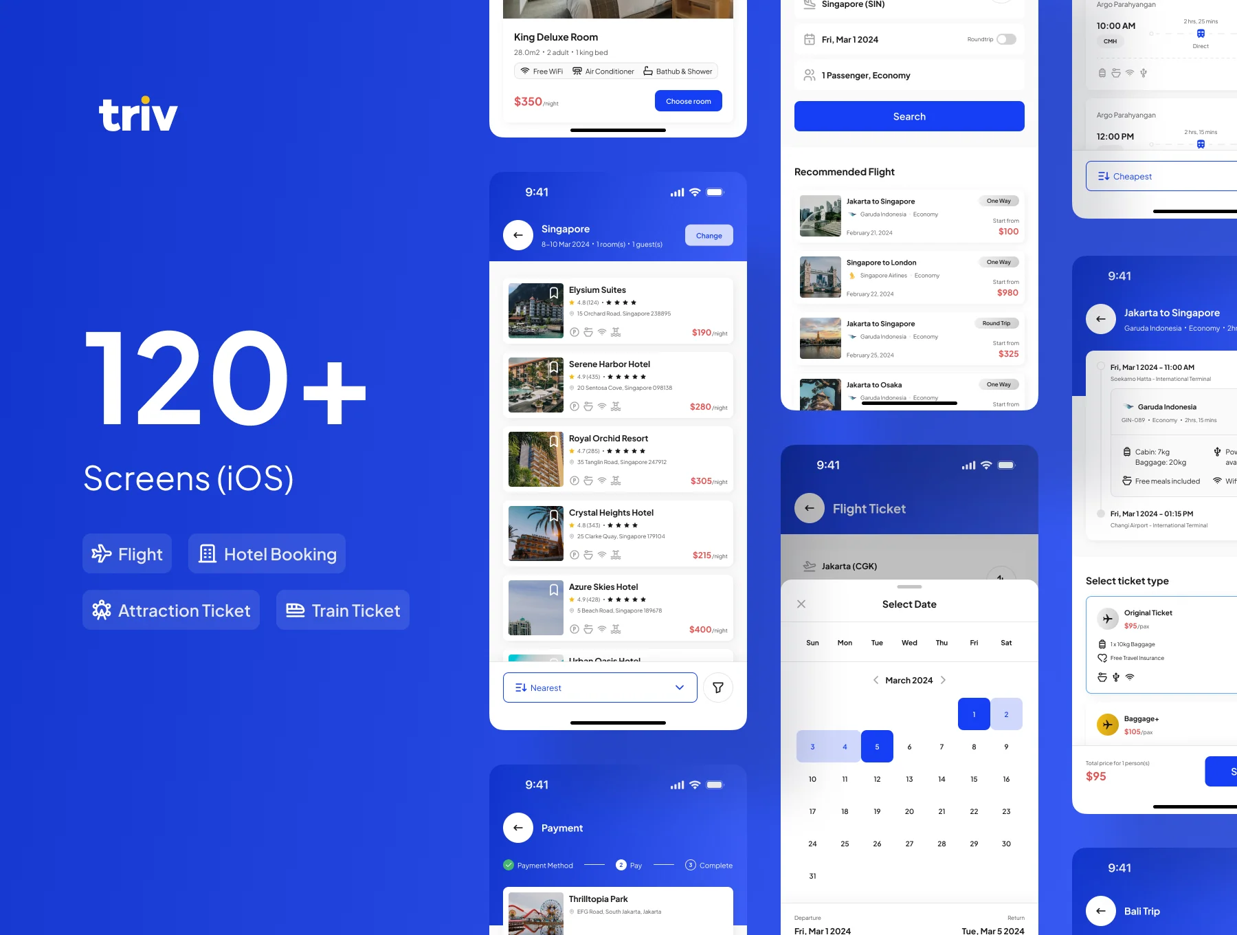 Triv - Travel App UI Kit 2