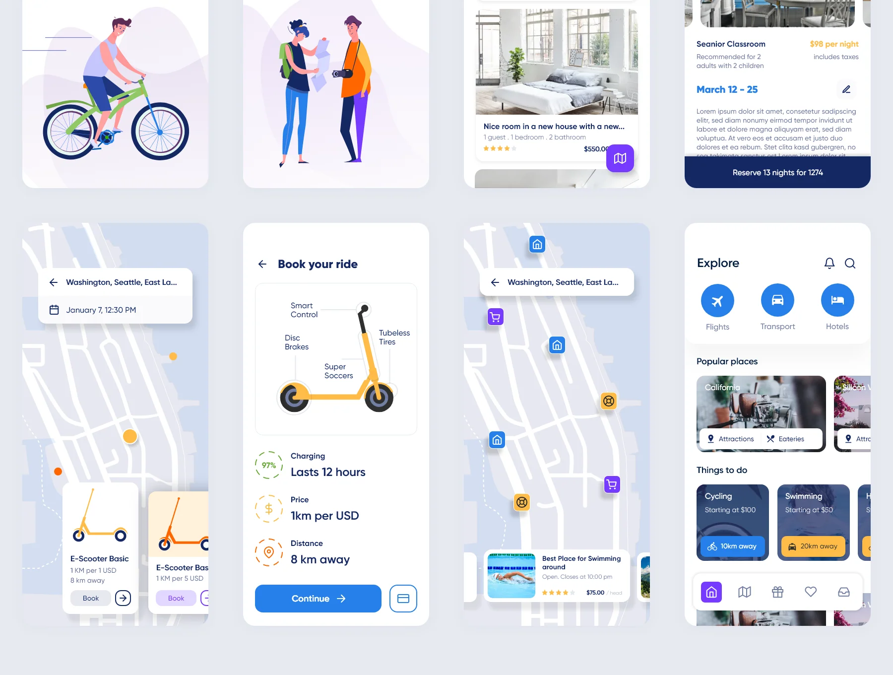 TrueGo Travel App UI Kit 5
