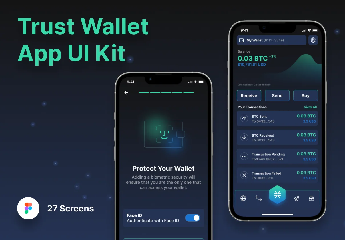 Trust Wallet App UI Kit