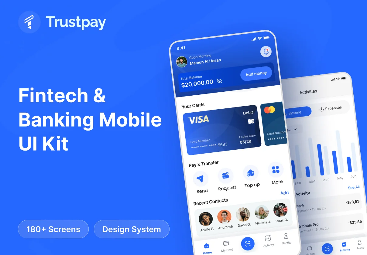 Fintech & Banking Mobile App UI Kit