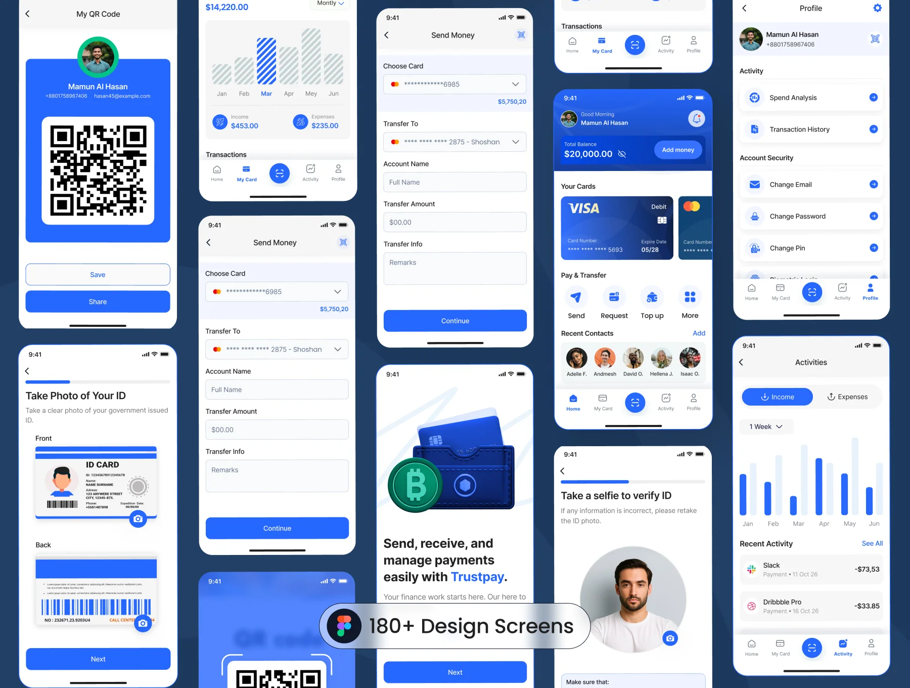 Fintech & Banking Mobile App UI Kit 3