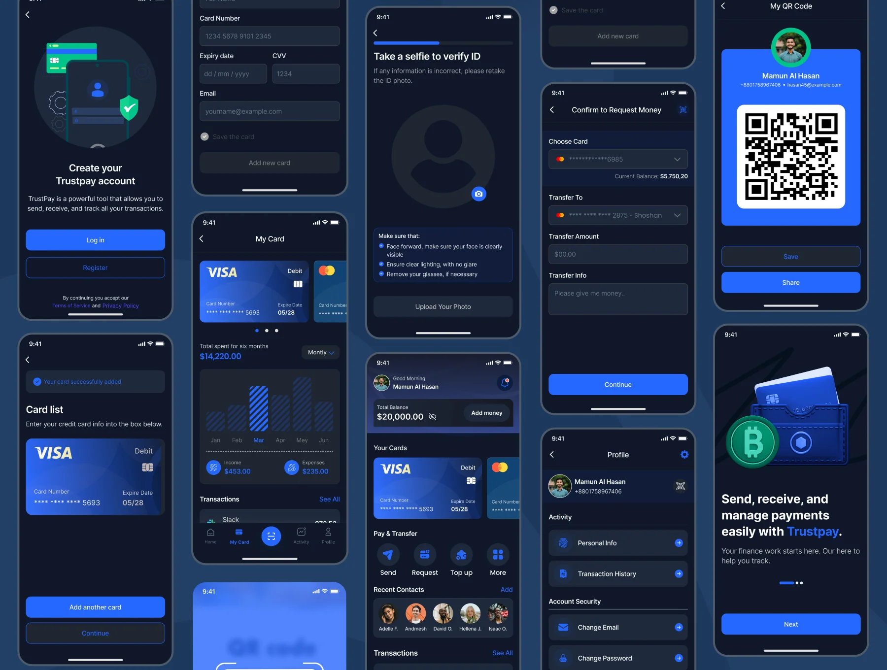 Fintech & Banking Mobile App UI Kit 4