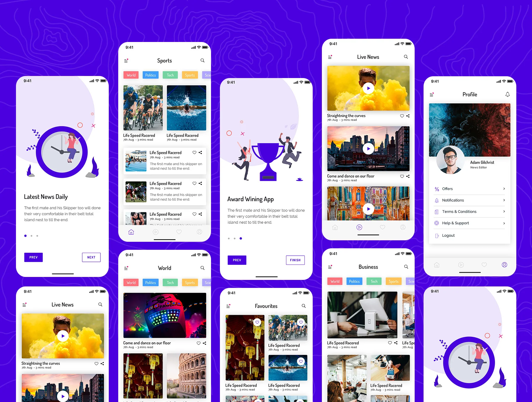 Truth: News Mobile App UI Kit 8