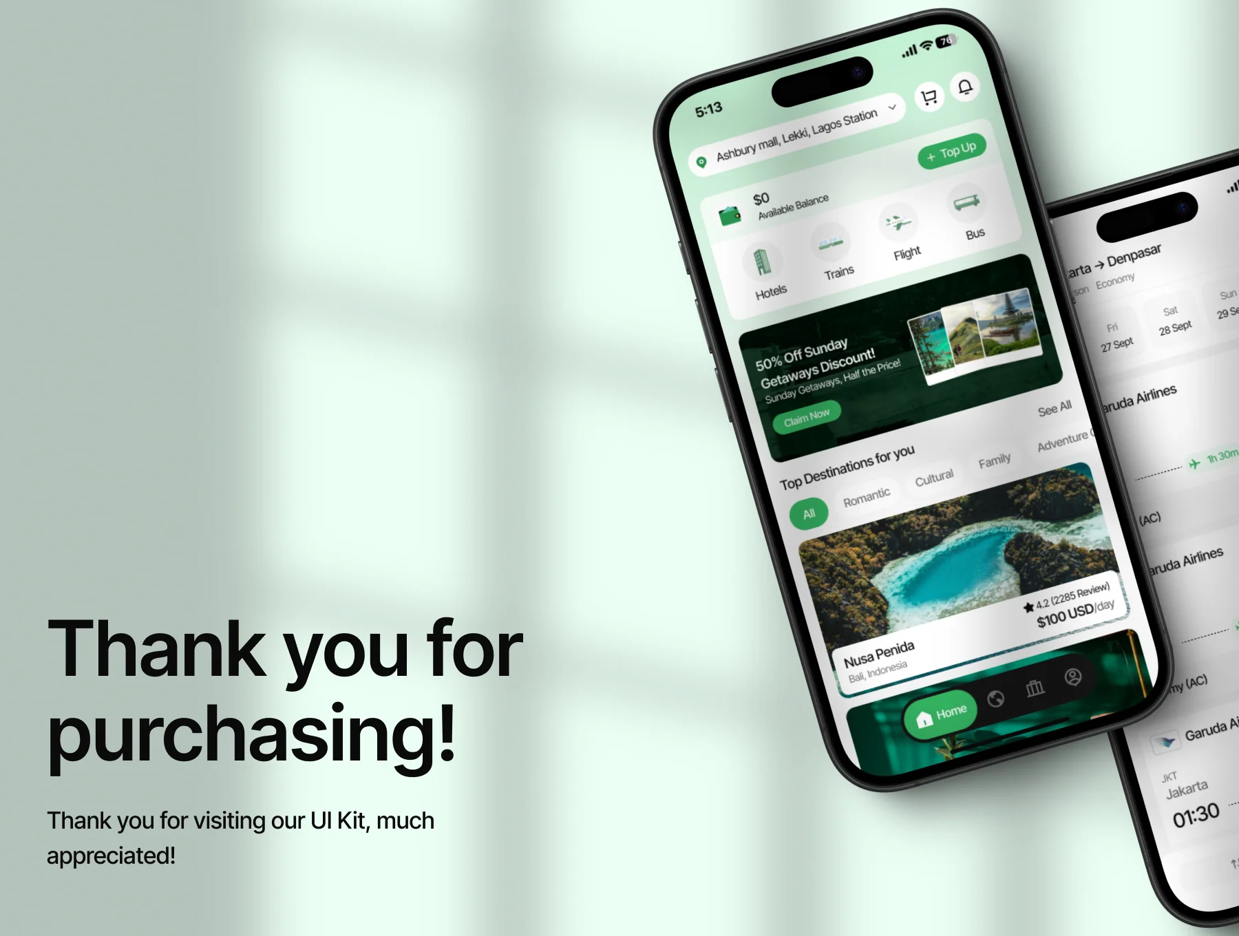 TRVLEASE - Travel Mobile App UI Kit 8