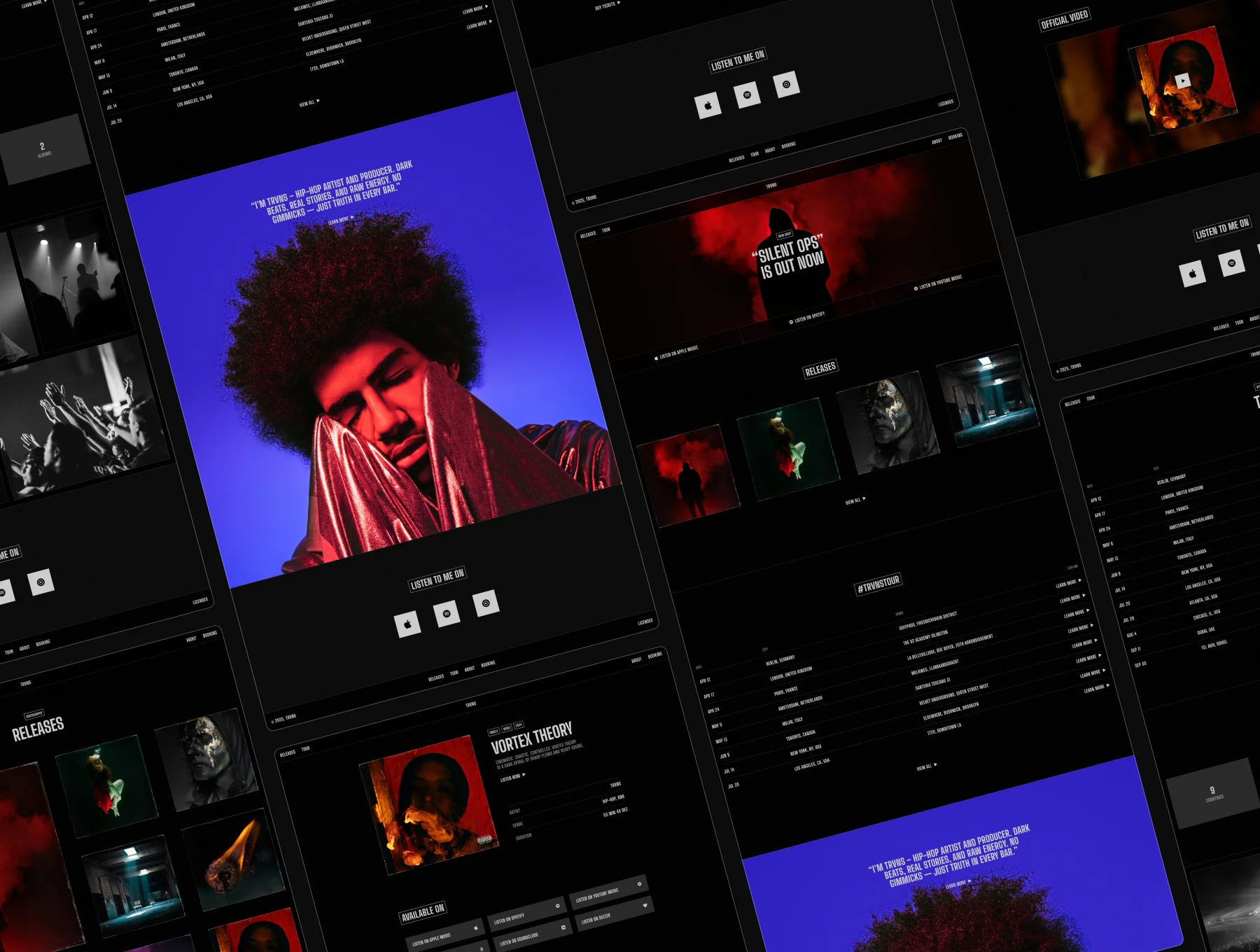 TRVNS – Musician Website 5