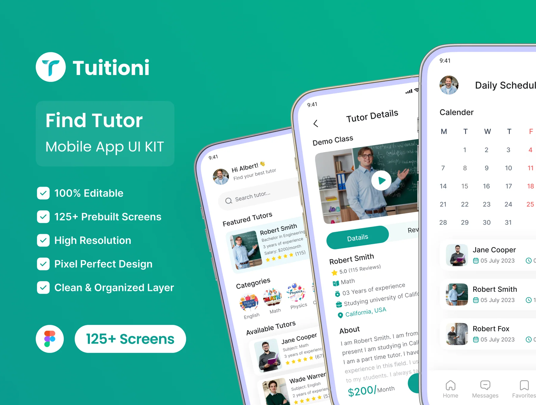 Tuitioni - Find Tutor App UI Kit