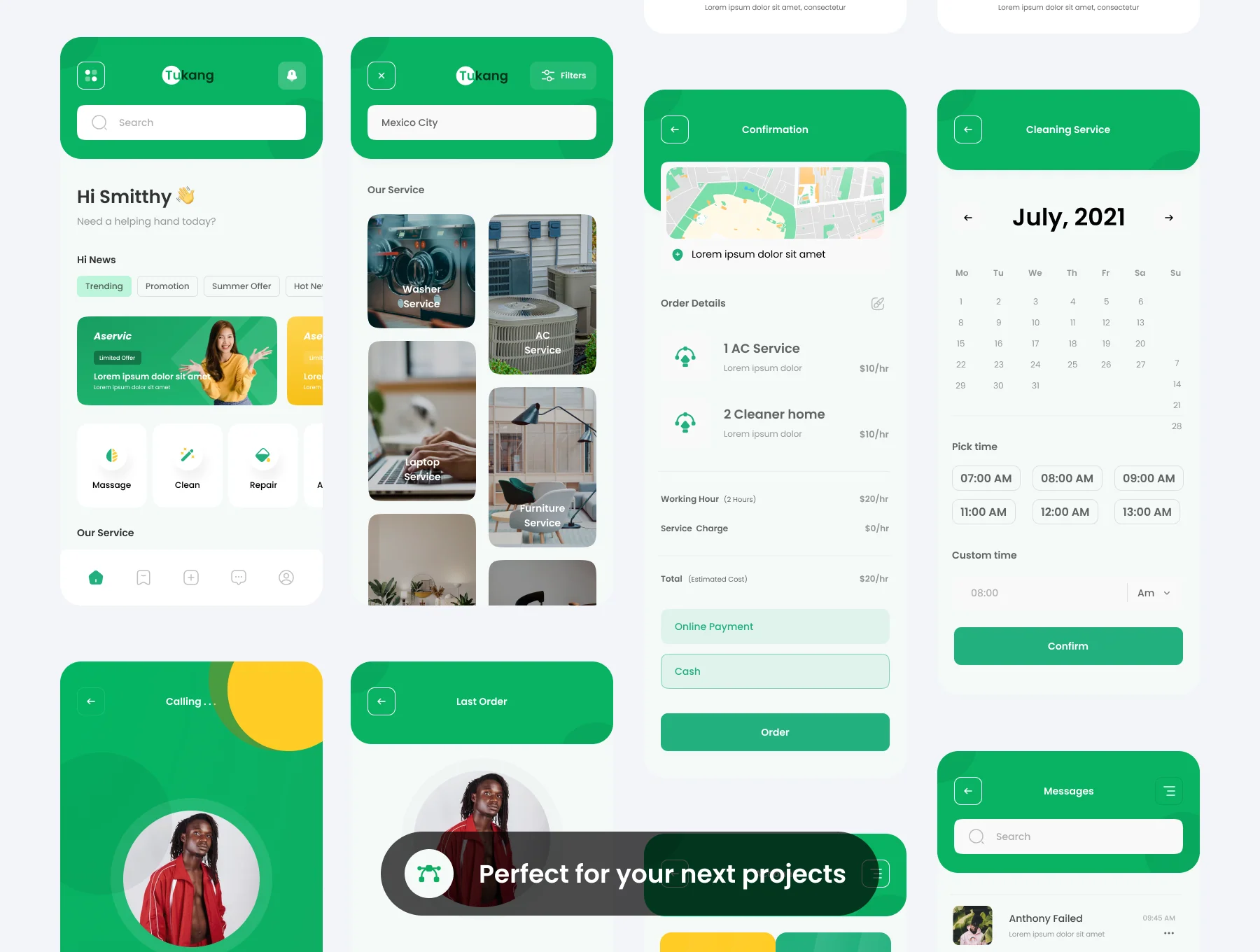 Tukang - Home Service Apps UI KIT 6