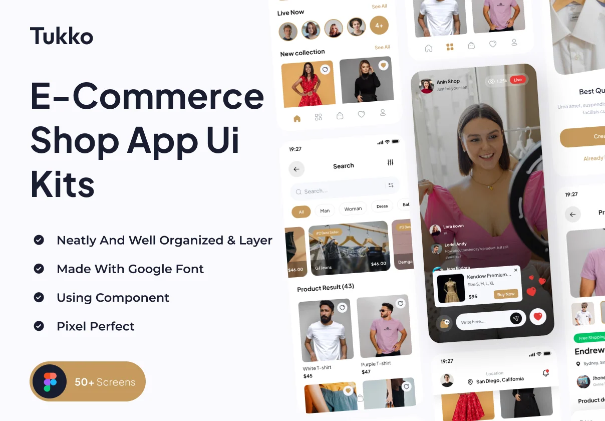 Tukko - E-Commerce Shop App UI Kit