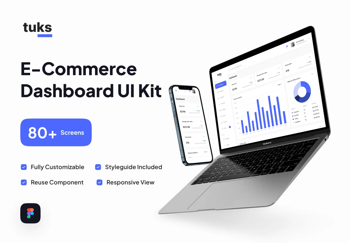 Tuks - E-Commerce Dashboard UI Kit