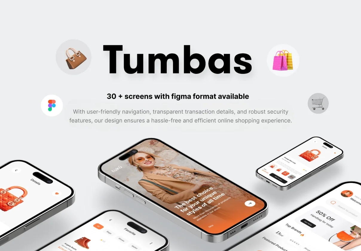 Tuku -  Online shop ui kit mobile