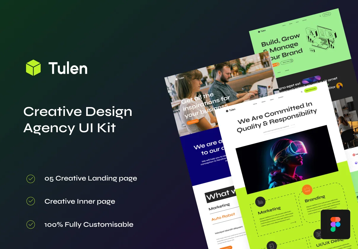 Tulen - Creative Design Agency UI Kit