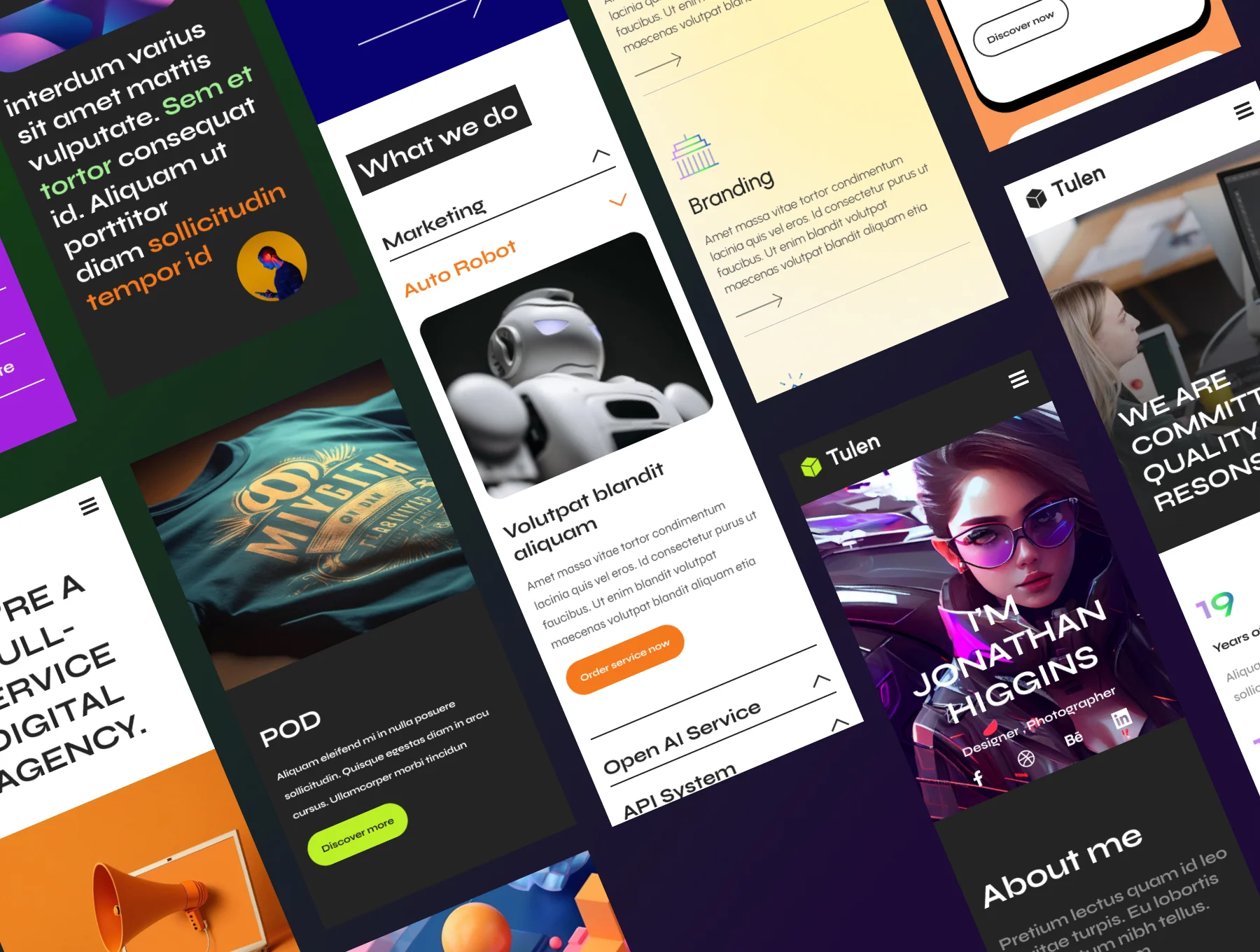 Tulen - Creative Design Agency UI Kit 2