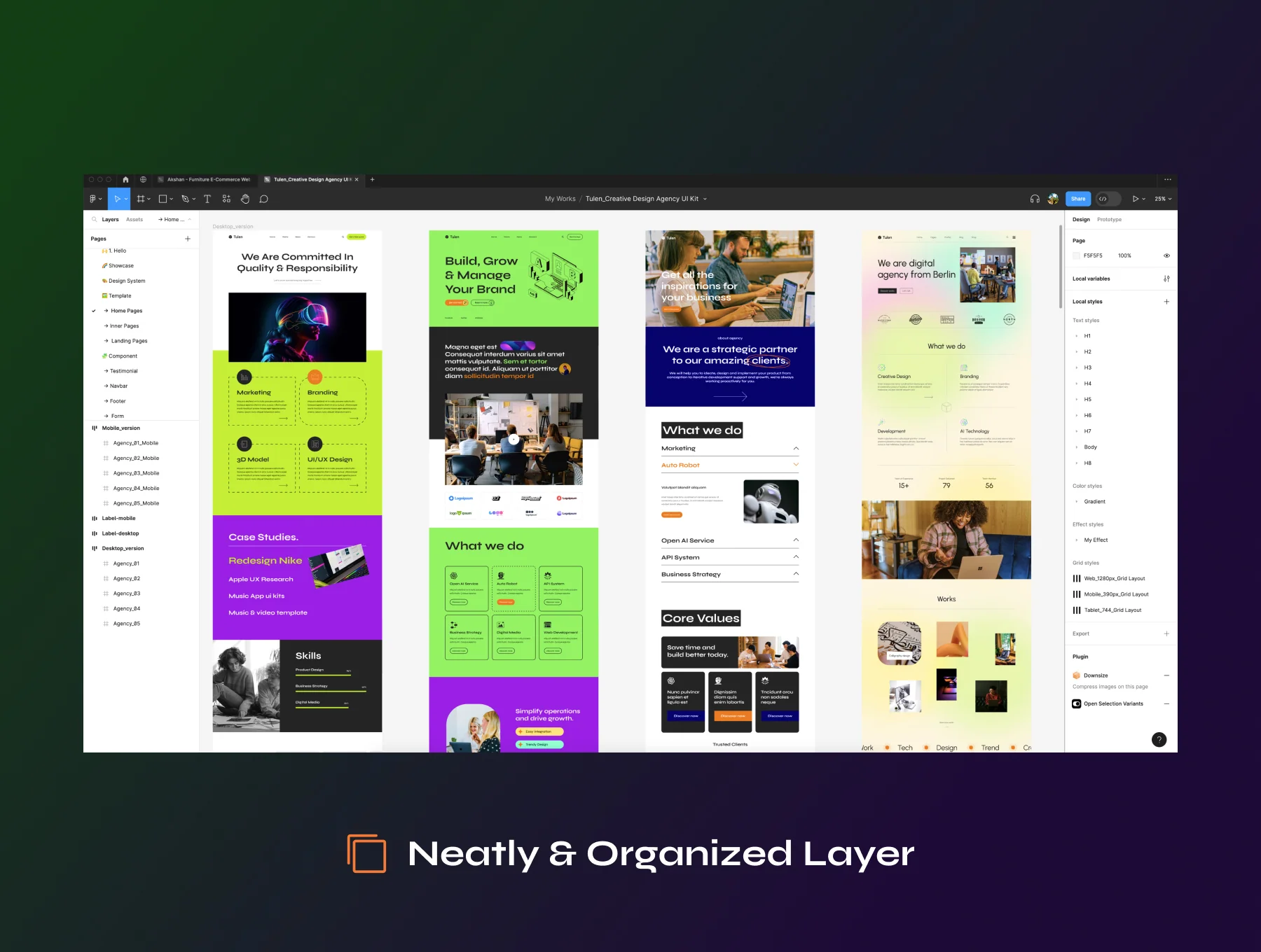 Tulen - Creative Design Agency UI Kit 5